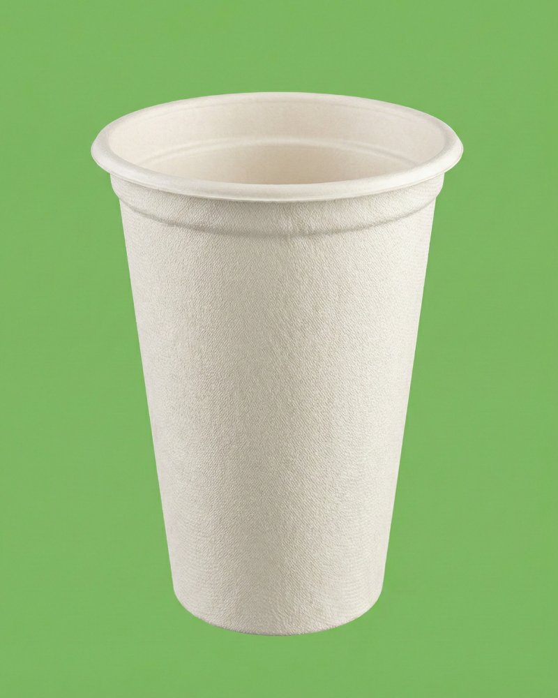 16oz Bagasse Hot Cup - Eco-Friendly Compostable Coffee Cup