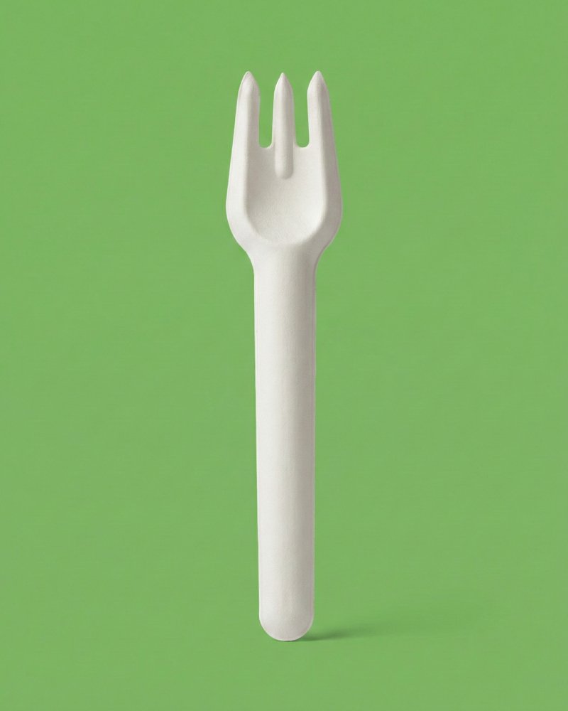 6 Inch Bagasse Fork - Eco-Friendly Compostable Fork