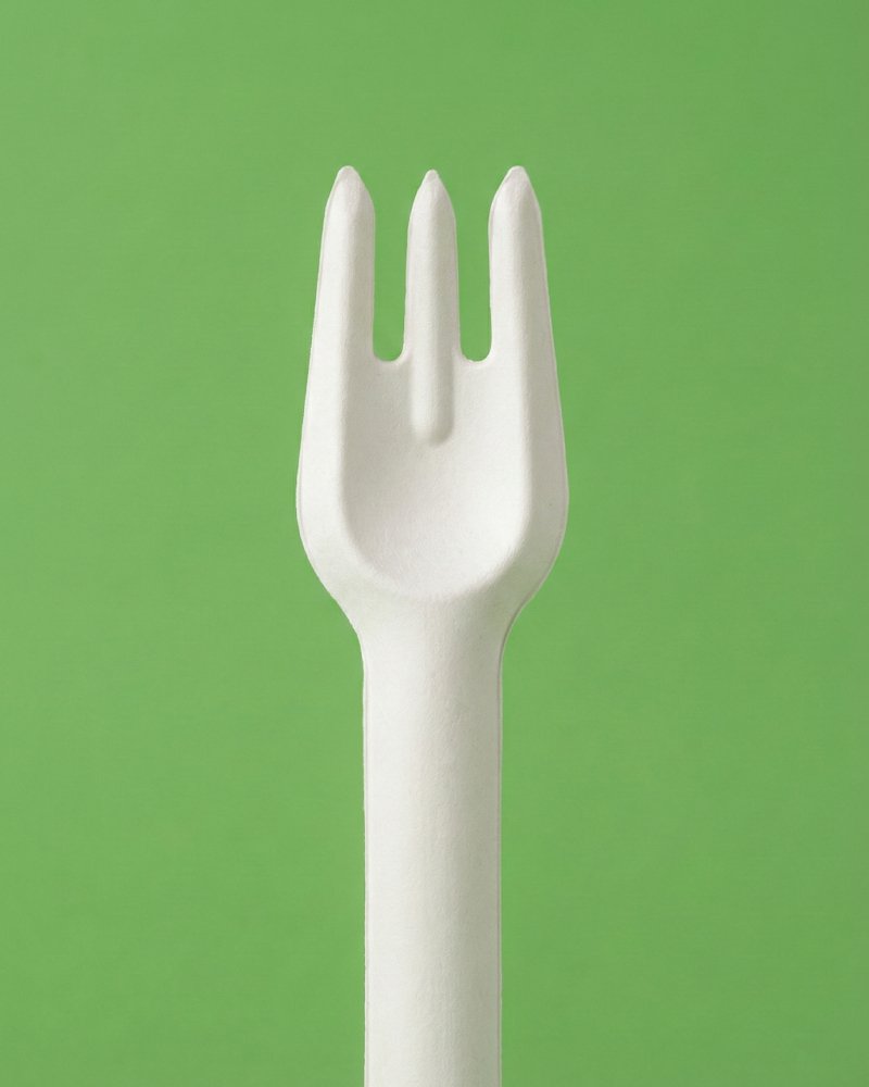 7 Inch Bagasse Dinner Fork - Eco-Friendly Compostable Fork