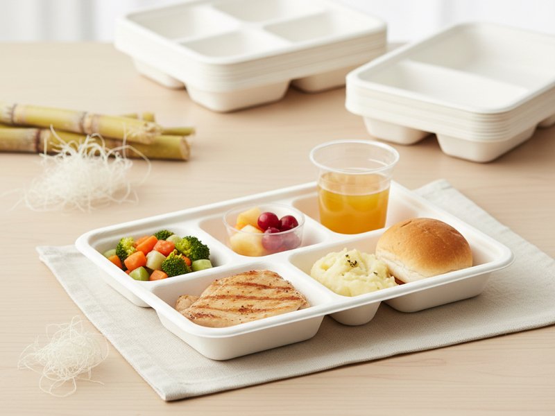 Bagasse Hospital Trays - Eco-Friendly Compostable Medical Trays