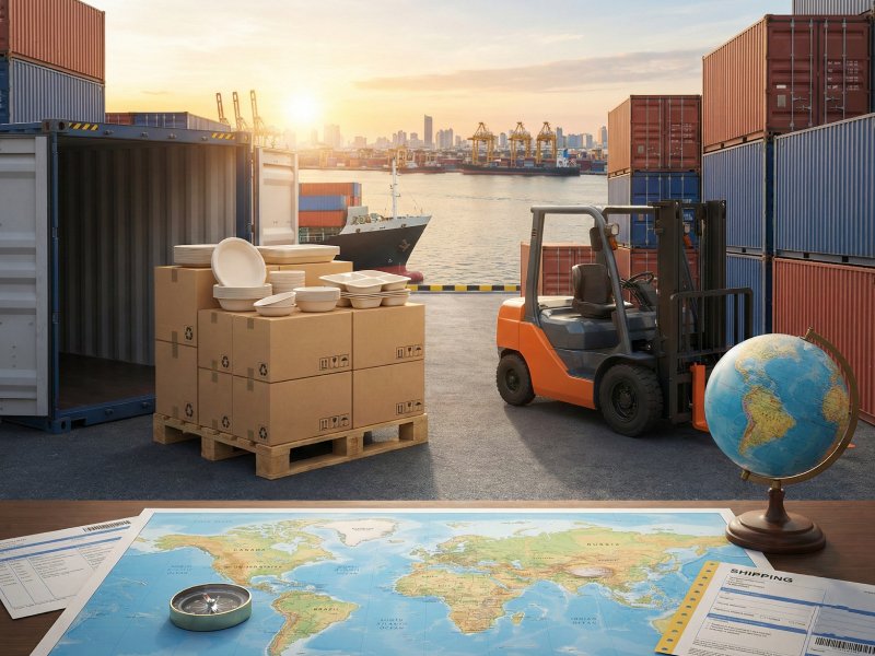 Global export shipping and logistics