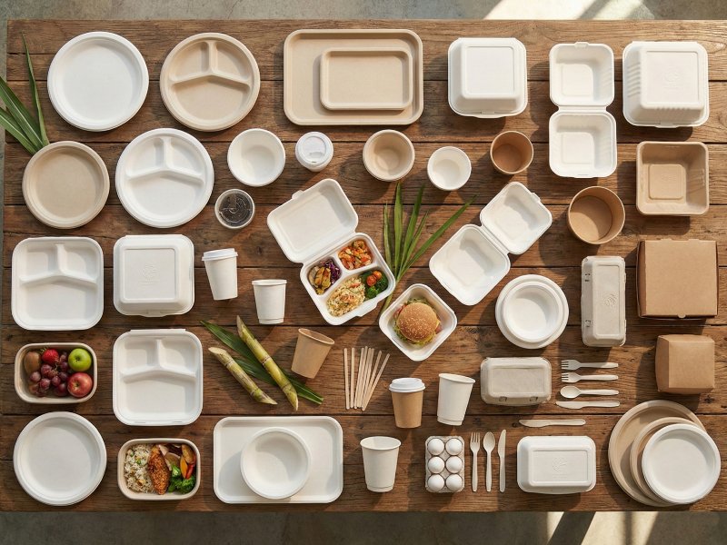 Bagasse eco-friendly tableware and packaging products